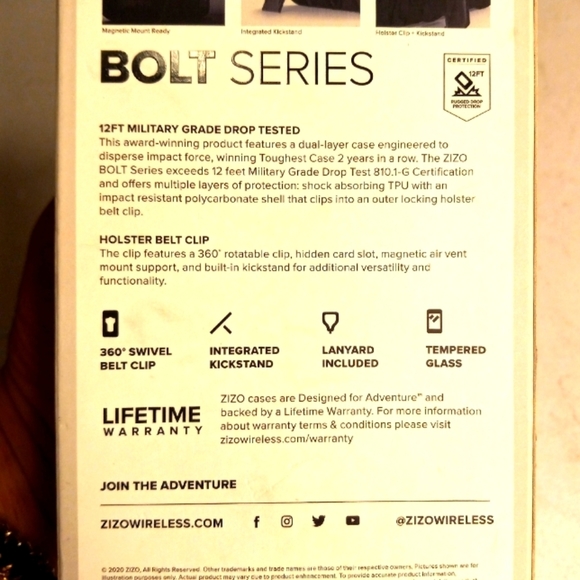 ZIZO Bolt Series Designed for Cricket  icon 2, Cobalt Blue/Black. - Picture 2 of 9